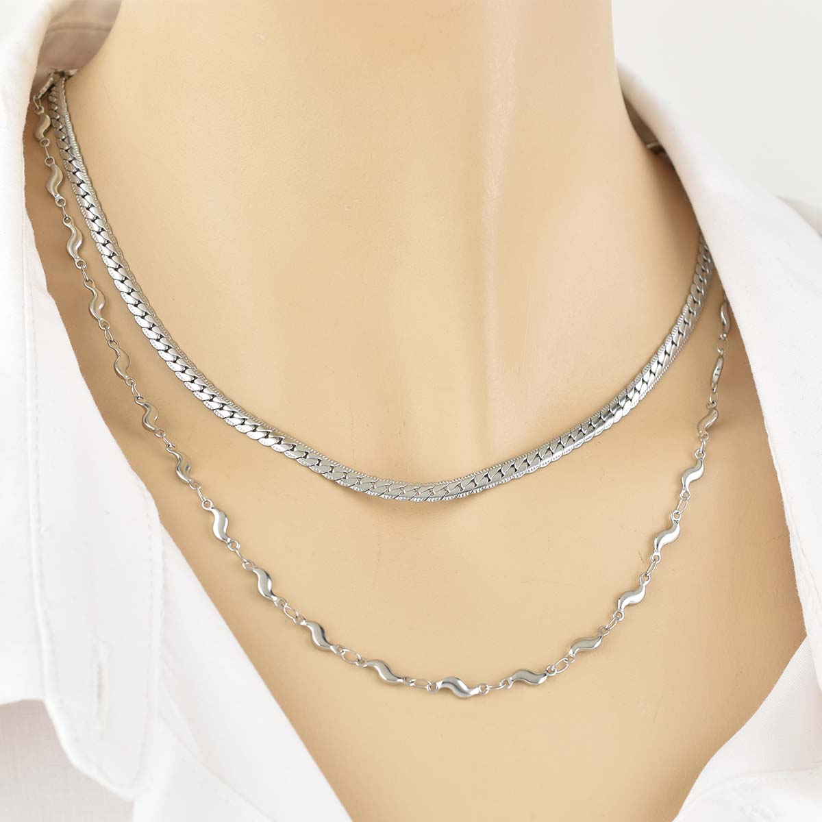 Fior Chain Silver 3MM Αλυσίδα λαιμού από ανοξείδωτο ατσάλι 316L